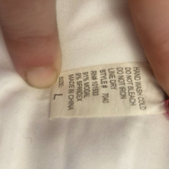 Hot Pink Floral Summer Pajamas - Picture 4 of 7